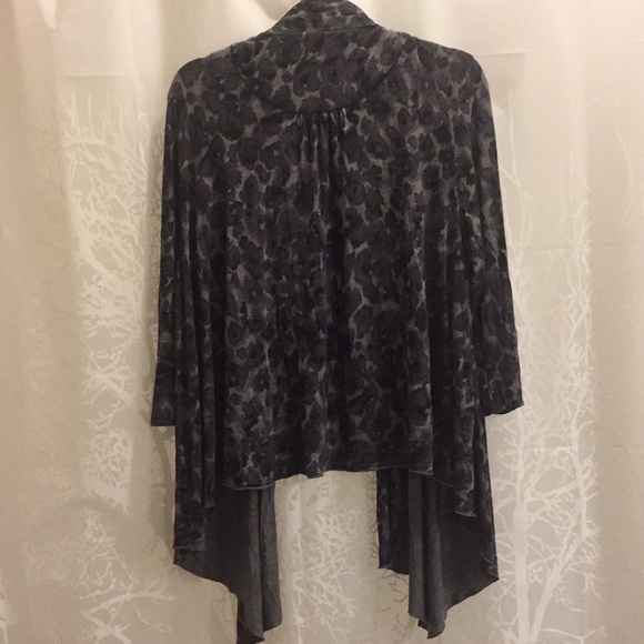 High-Low Open Front Cardigan - Picture 2 of 2